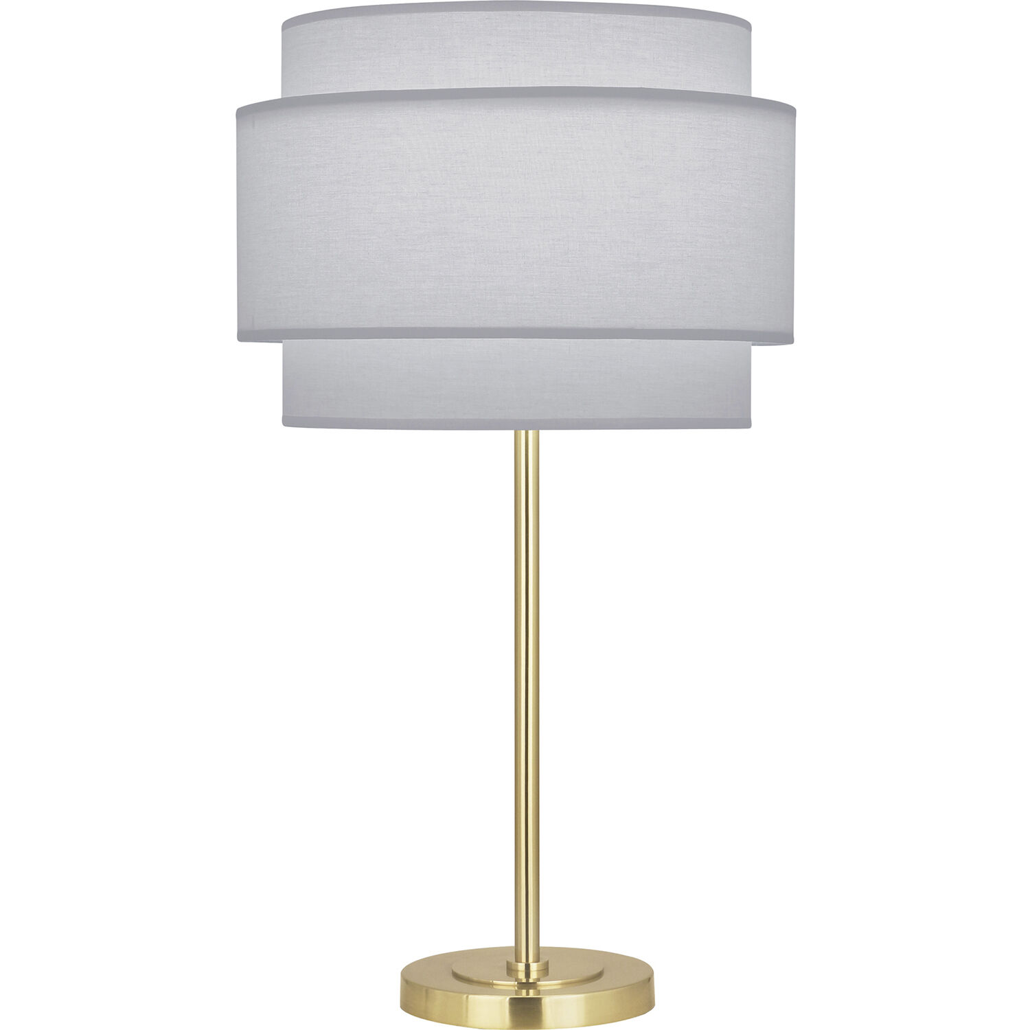 Decker 28.75 inch 150 watt Modern Brass Table Lamp Portable Light in Pearl Gray