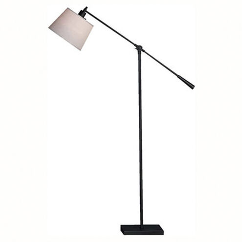 Real Simple 42.5 inch 100.00 watt Matte Black Powder Coat Floor Lamp Portable Light