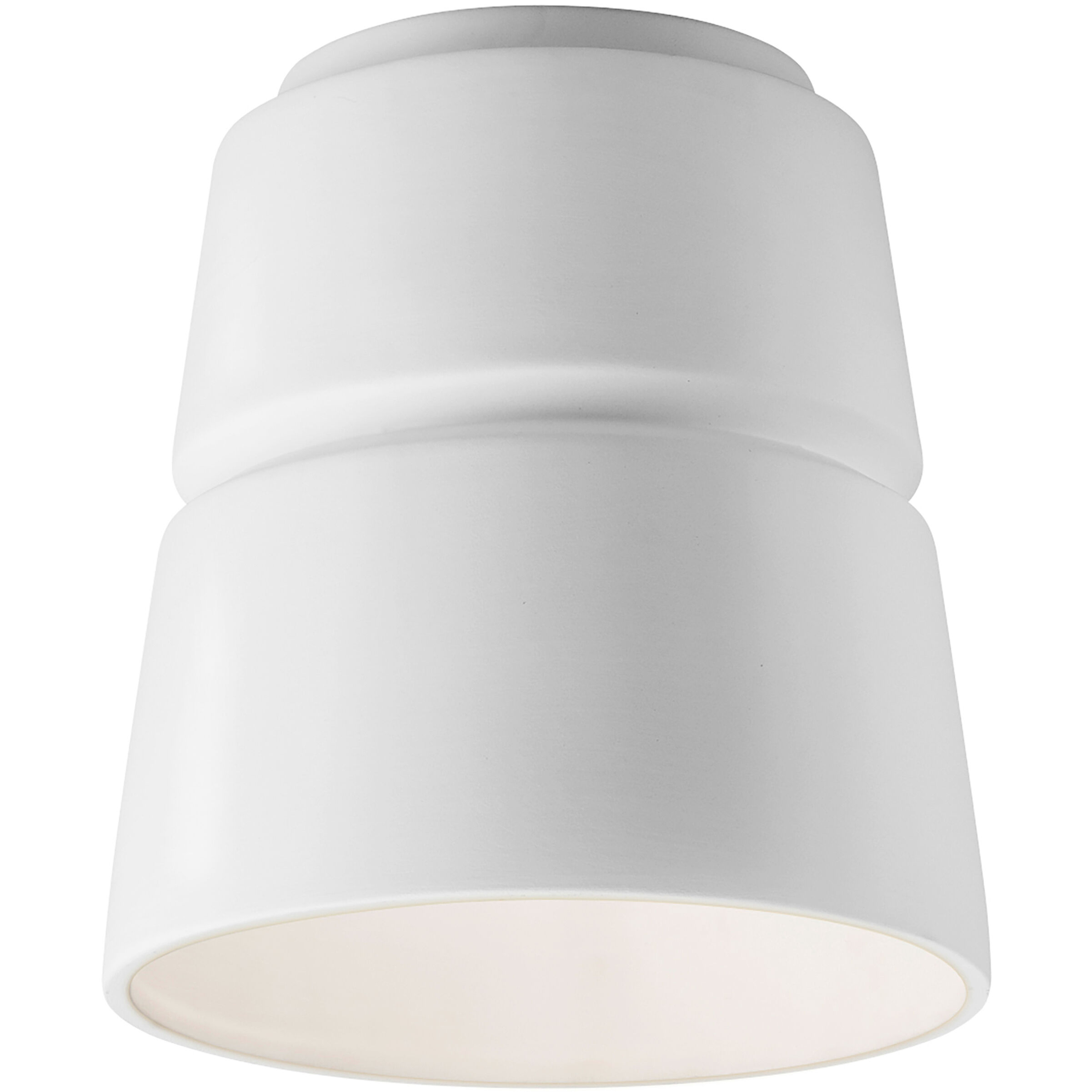 Radiance Collection LED 7.5 inch Gloss White Outdoor Flush-Mount