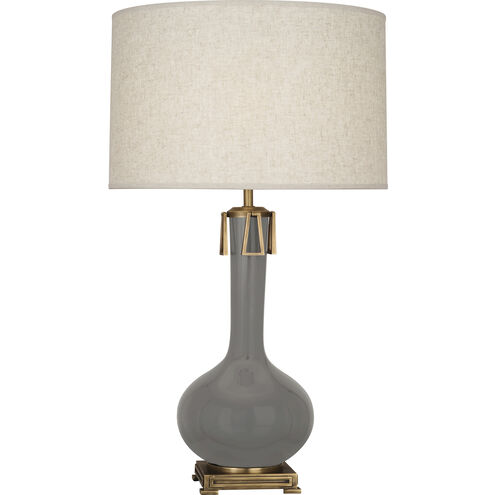 Athena 31.63 inch 150.00 watt Smoky Taupe Table Lamp Portable Light