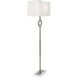 Oculus 62.75 inch 150 watt Antique Silver Floor Lamp Portable Light in Oyster Linen