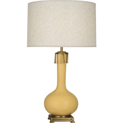 Athena 31.63 inch 150.00 watt Sunset Yellow Table Lamp Portable Light
