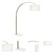 Archer 81 inch 150 watt Warm Brass Floor Lamp Portable Light
