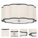 Axis 4 Light 20 inch Blackened Antique Nickel Flushmount Ceiling Light
