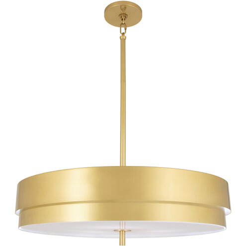 Elliott LED 23 inch Modern Brass Pendant Ceiling Light