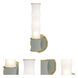 Kane 1 Light 5 inch Celadon with Modern Brass ADA Wall Sconce Wall Light