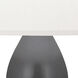 Double Gourd 31 inch 150 watt Matte Ash Glazed Ceramic with Antique Silver Table Lamp Portable Light in Pearl Dupioni