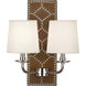 Williamsburg Lightfoot 2 Light 13.5 inch English Ochre Wall Sconce Wall Light in Polished Nickel