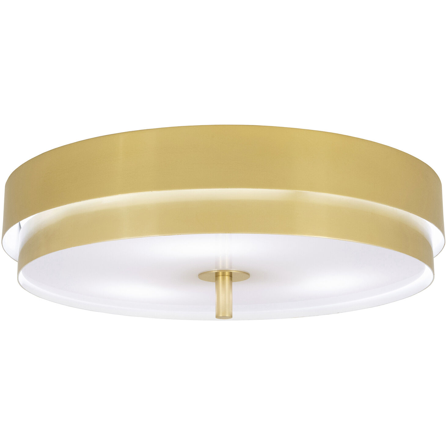 Elliott LED 16 inch Modern Brass Flush Mount Ceiling Light