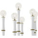 Kane LED 38.25 inch Matte Daisy with Modern Brass Pendant Ceiling Light