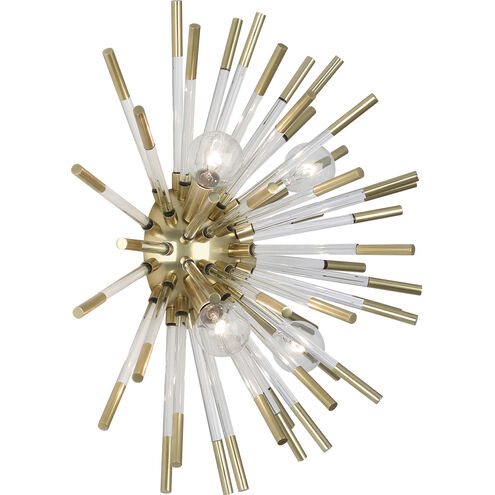 Andromeda 4 Light 18 inch Modern Brass Wall Sconce Wall Light
