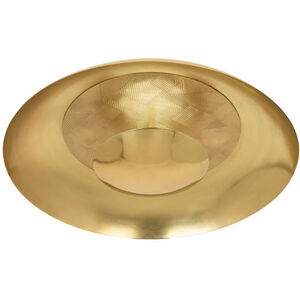 Michael Berman Brut LED 17.75 inch Modern Brass Flushmount Ceiling Light