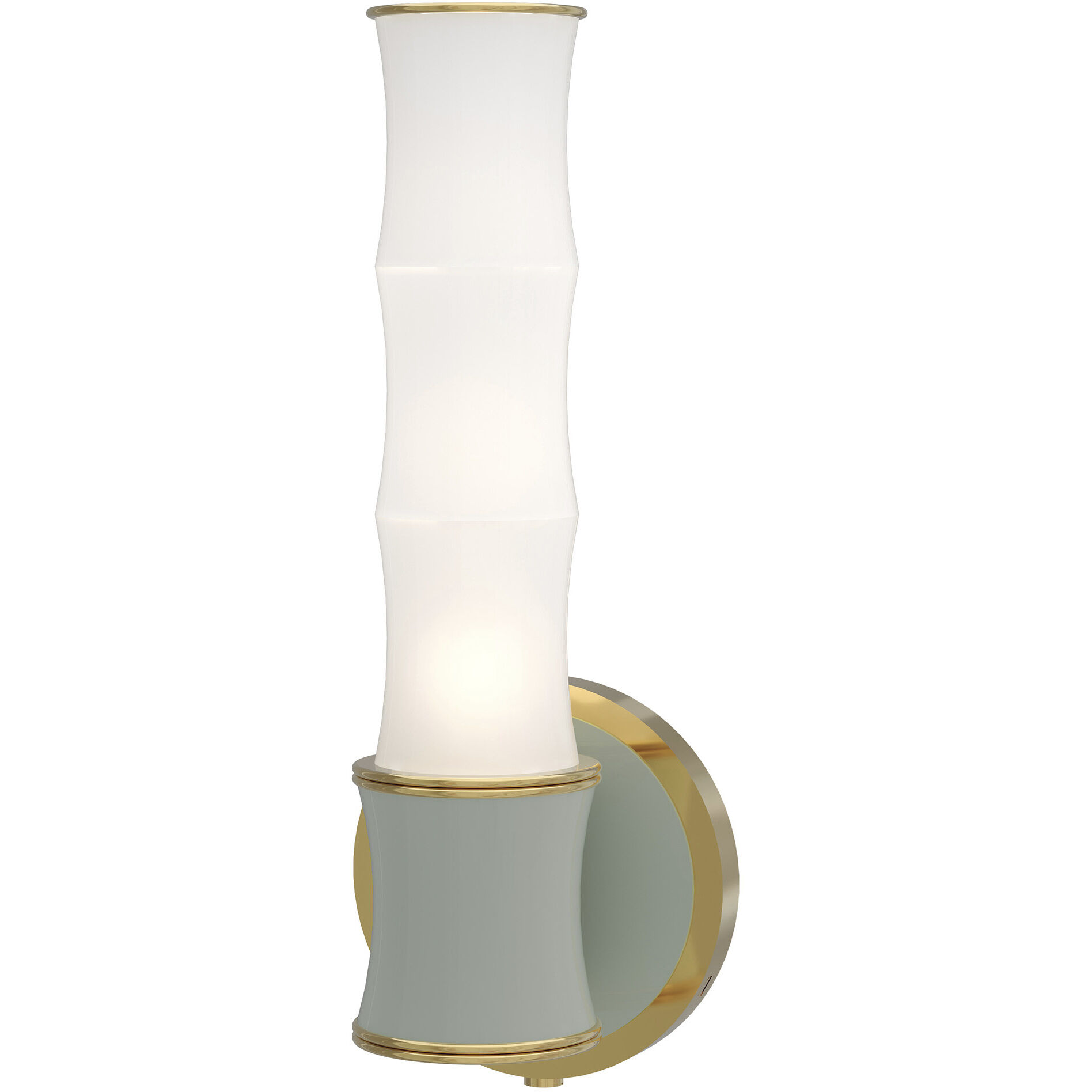 Kane 1 Light 5 inch Celadon with Modern Brass ADA Wall Sconce Wall Light