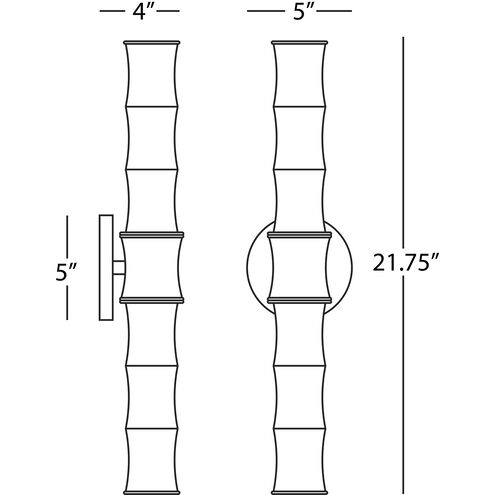 Kane Wall Sconce Wall Light in Modern Brass, Matte Daisy