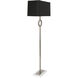Oculus 62.13 inch 150.00 watt Antique Silver Floor Lamp Portable Light in Black With White
