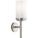 Halo 1 Light 3.94 inch Brushed Nickel Wall Sconce Wall Light