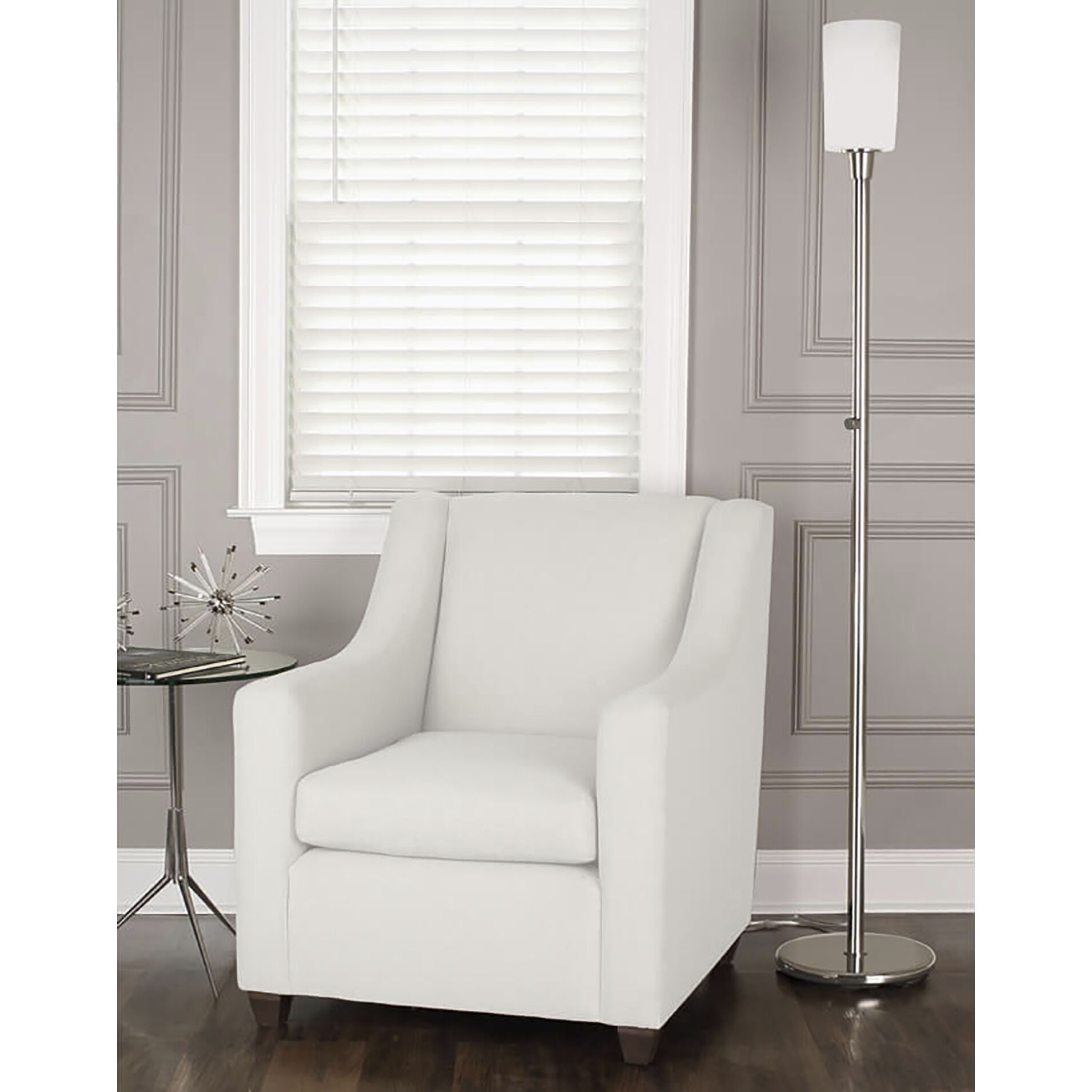 Rico Espinet Nina 70.5 inch 150 watt Polished Nickel Torchiere Portable Light