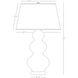 Triple Gourd 33 inch 150 watt Matte Celadon Table Lamp Portable Light in Lucite