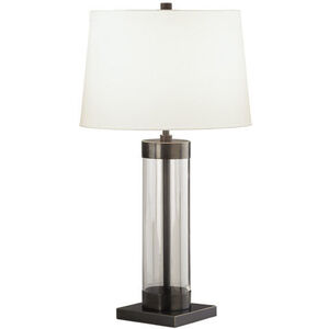 Andre 29 inch 150 watt Clear Glass with Deep Patina Bronze Table Lamp Portable Light