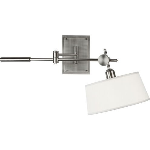Rico Espinet Miles 12 inch 100 watt Brushed Nickel Wall Swinger Wall Light