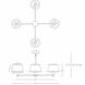 Real Simple 4 Light 15 inch Matte Black Powder Coat Chandelier Ceiling Light