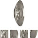 Michael Berman Brut LED 17.75 inch Polished Nickel Flushmount Ceiling Light