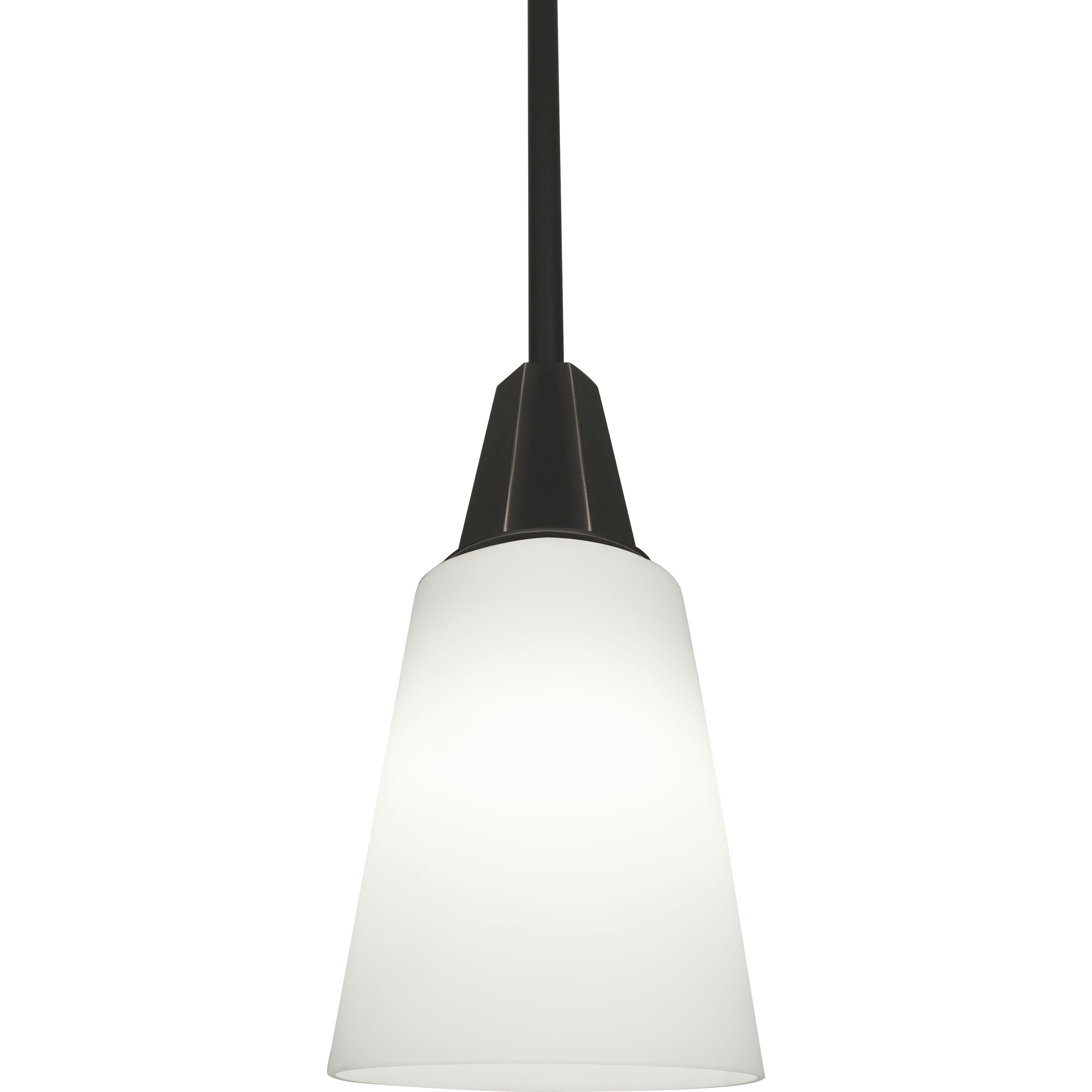 Wheatley 1 Light 6.25 inch Deep Patina Bronze Pendant Ceiling Light in Cased White Glass