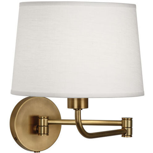 Koleman 11 inch 100.00 watt Aged Brass Wall Swinger Wall Light