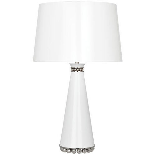 Pearl 29.38 inch 150.00 watt Lily Table Lamp Portable Light in Polished Nickel, Lily With Silver
