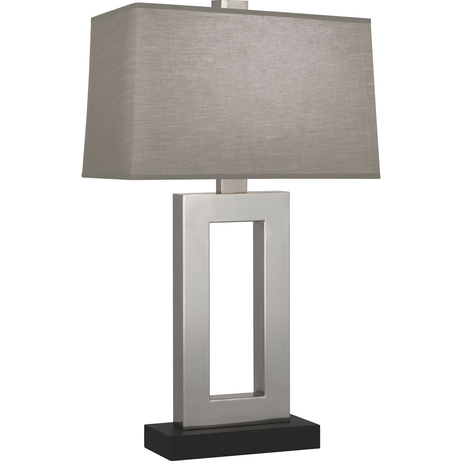 Doughnut 29.5 inch 150 watt Antique Silver Table Lamp Portable Light in Smoke Gray