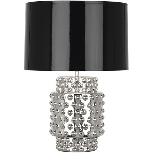 Dolly 21.38 inch 150.00 watt Nickel Metallic Accent Lamp Portable Light in Black With Silver