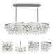 Bling 8 Light 42.75 inch Polished Nickel Chandelier Ceiling Light