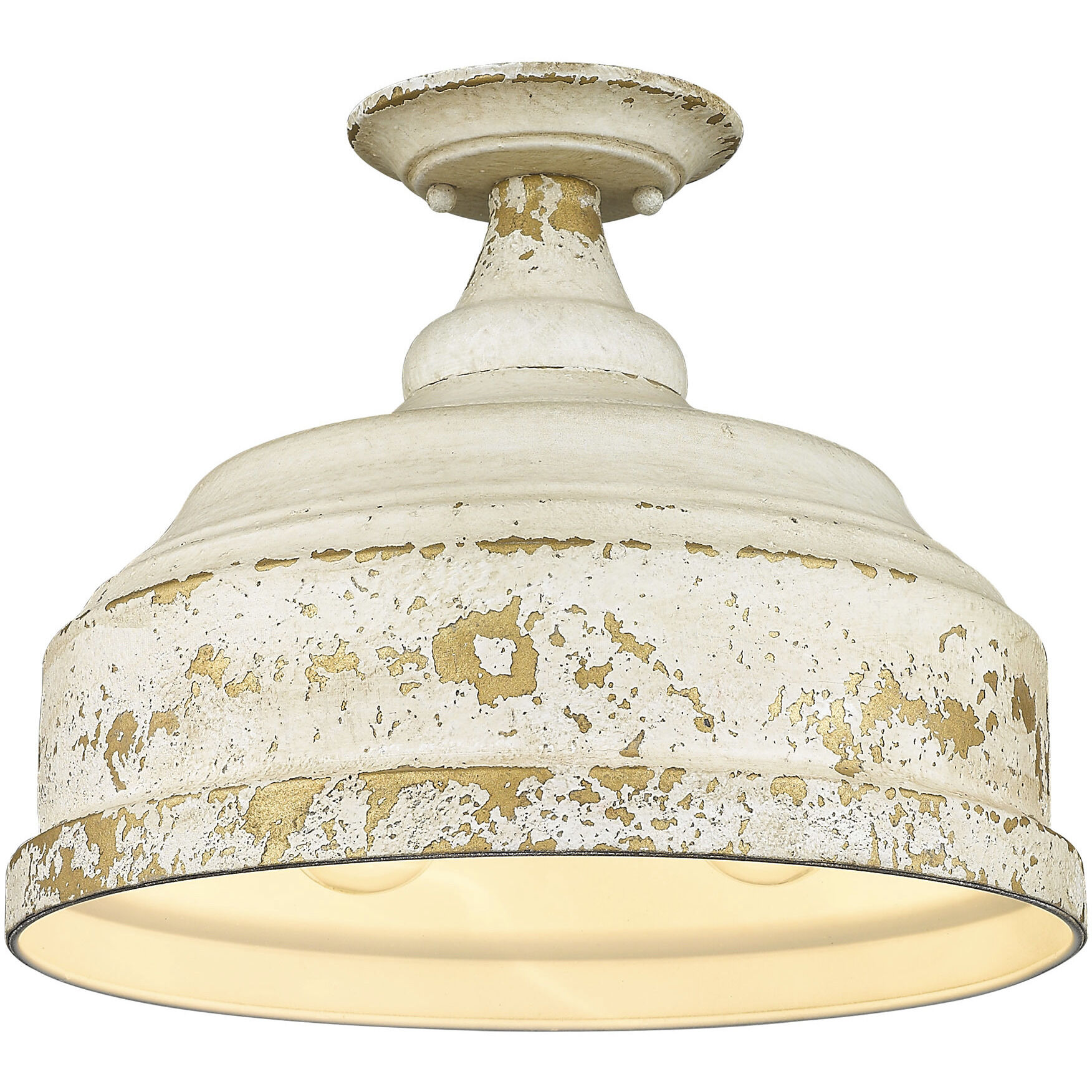Keating 3 Light 13.75 inch Semi-Flush Mount