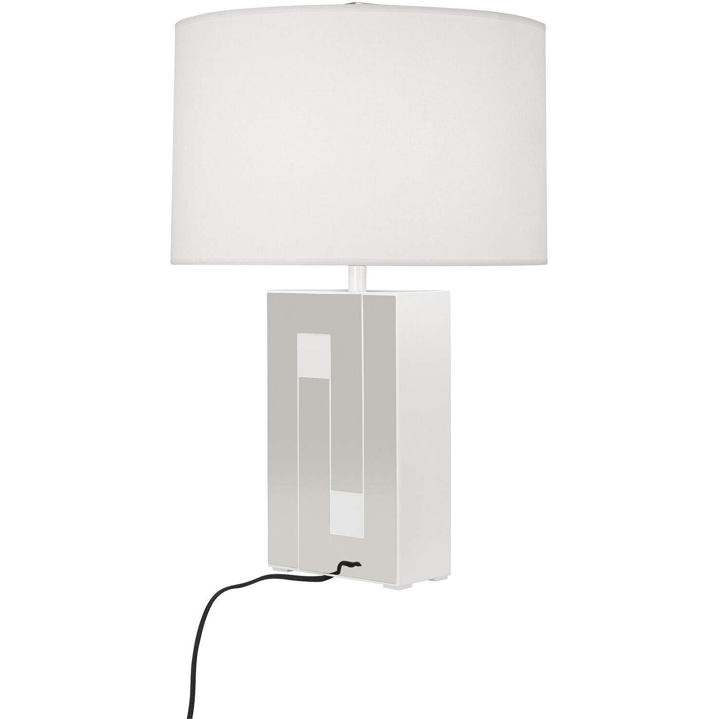 Blox 28.25 inch 150.00 watt White Wood Table Lamp Portable Light