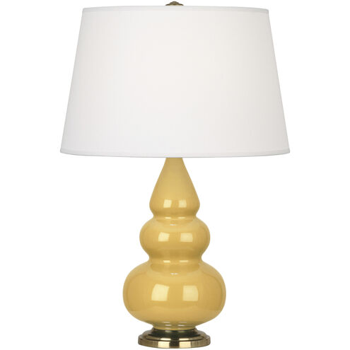 Small Triple Gourd 24.38 inch 150.00 watt Sunset Yellow Accent Lamp Portable Light in Antique Brass