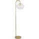 Horizon 62.5 inch 100 watt Clear Glass Floor Lamp Portable Light