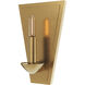 Goldie 1 Light 6.88 inch Lacquered Burnished Brass Wall Sconce Wall Light