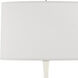 Kane 64.5 inch 150 watt Matte Daisy with Polished Nickel Floor Lamp Portable Light in Ascot White
