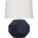 Franklin 16.38 inch 60.00 watt Matte Midnight Blue Accent Lamp Portable Light