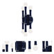 Kane LED 5.25 inch Midnight Blue with Polished Nickel Wallchiere Wall Light