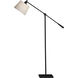 Real Simple 42.5 inch 100 watt Matte Black Powder Coat Floor Lamp Portable Light