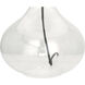 June 24 inch 150 watt Clear Glass Body Table Lamp Portable Light