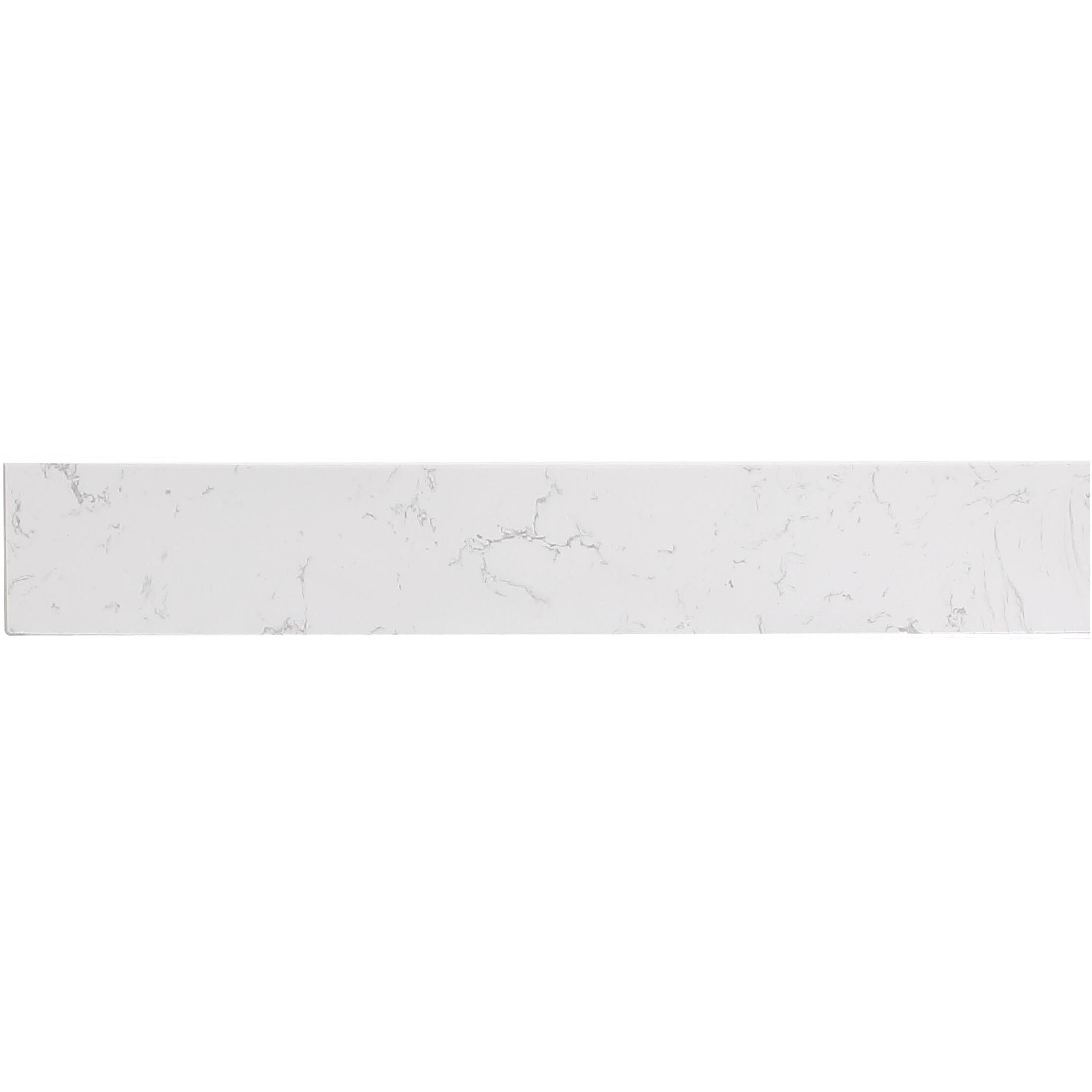 Backsplash 24 X 0.71 X 3.94 inch Calacatta White Bathroom Vanity Backsplash