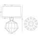 Orion 27 inch 150.00 watt Daisy Glaze Table Lamp Portable Light