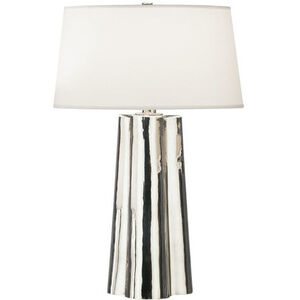 Wavy 26.25 inch 100.00 watt Silver Mercury Glass Table Lamp Portable Light