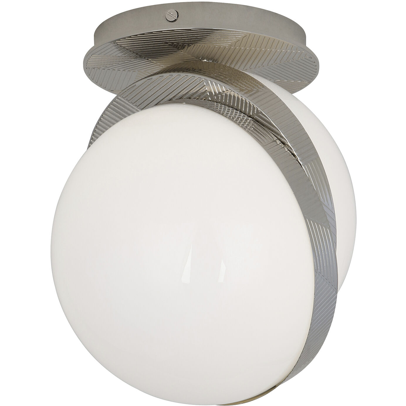 Michael Berman Brut 1 Light 7 inch Polished Nickel Flushmount Ceiling Light