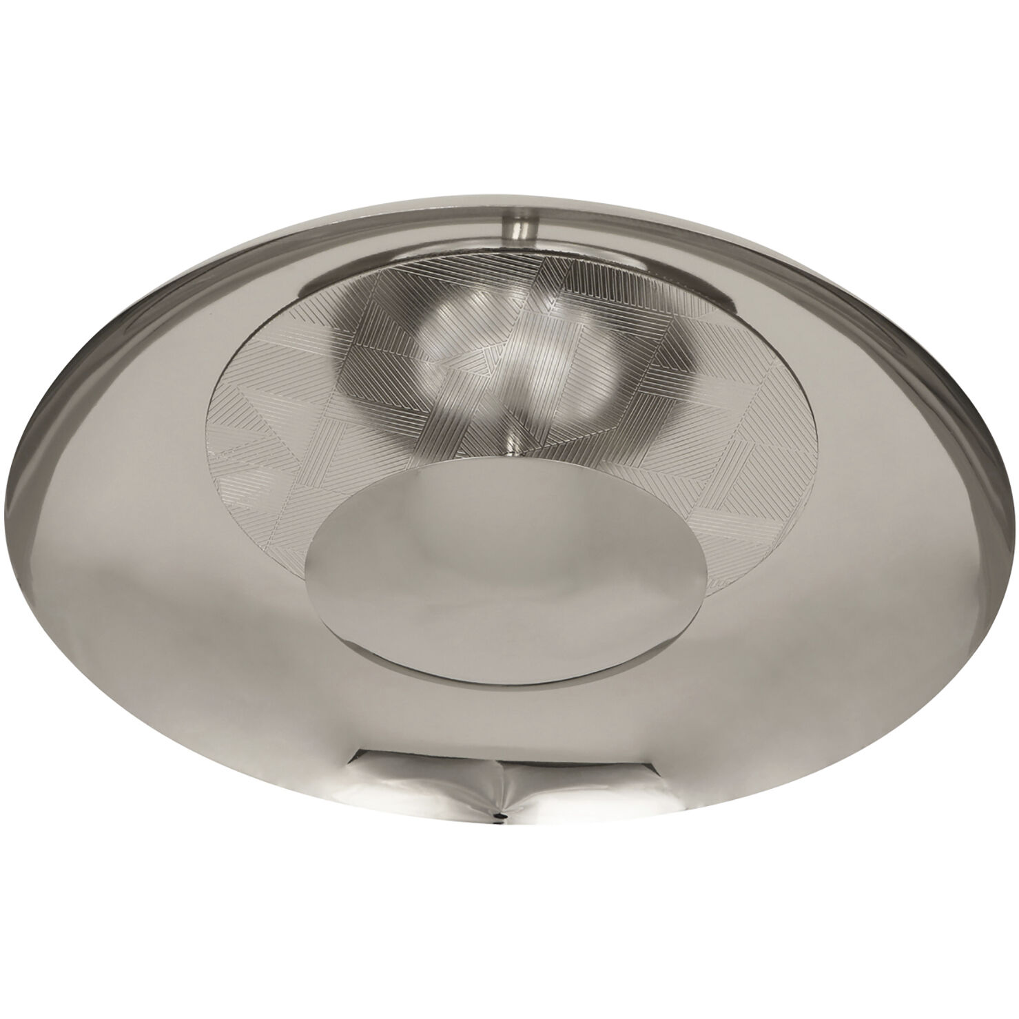 Michael Berman Brut LED 17.75 inch Polished Nickel Flushmount Ceiling Light