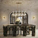Clare 10 Light 45.75 inch Modern Brass Chandelier Ceiling Light in Lily
