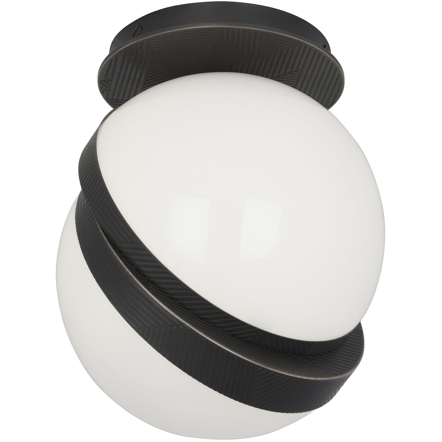 Michael Berman Brut 1 Light 7 inch Deep Patina Bronze Flushmount Ceiling Light