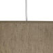 Elena 1 Light 18 inch Painted White Pendant Ceiling Light in Mushroom Dupioni